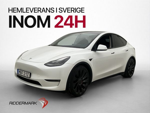 Tesla Model Y Performance 534hk Värmepump Drag Pano Kamera - 2023