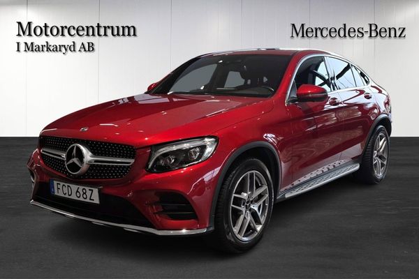 Mercedes GLC350 d Coupé 4M AMG/Pano/Airmatic/HeadUp/Värmare/Minne - 2019