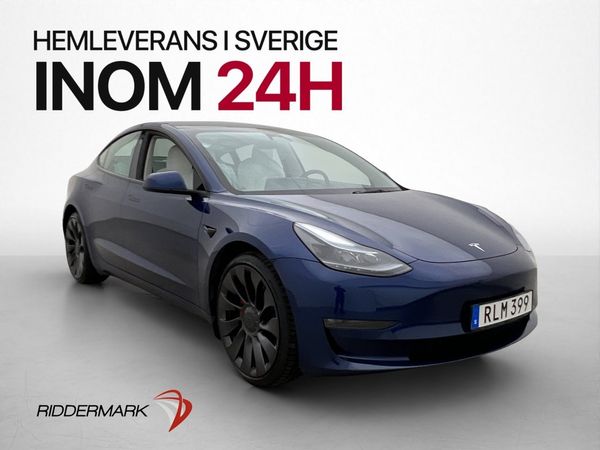 Tesla Model 3 Performance MOMS Autopilot 1 brukare - 2023
