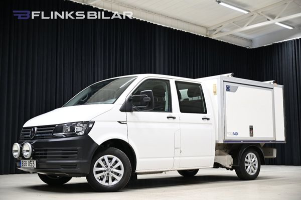Volkswagen Transporter 4M 150HK Dubbelhytt|Kåpa|Inredd|Leasbar|NyKamrem|SeUTR! - 2018