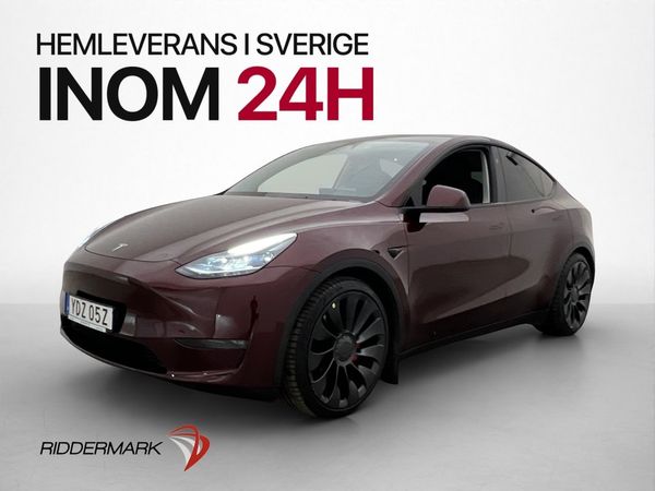 Tesla Model Y Performance HW4 Dragkrok Värmepump Autopilot - 2024