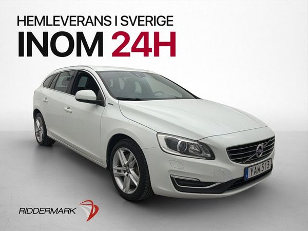 Volvo V60 D5 Twin Engine AWD Summum VOC Drag Läder Elstol - 2016