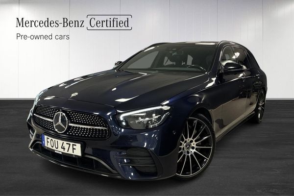 Mercedes E220 d AMG Burmester Drag Panorama Värmare 360 kamera - 2022