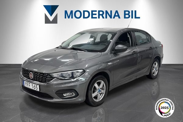 Fiat Tipo Sedan 1.6 E.Torq 110hk Automat Euro6 MoK-värmare Lågmil - 2017