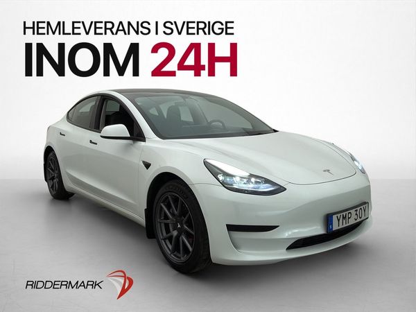 Tesla Model 3 Standard Range 325hk Pano Kamera AP Värm Skinn - 2021