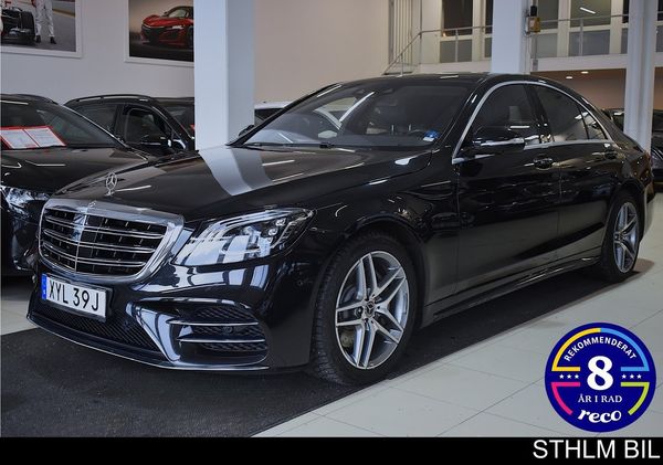 Mercedes S450 4M AMG Pano Burmester 360° Värm Navi Läder Carplay - 2018