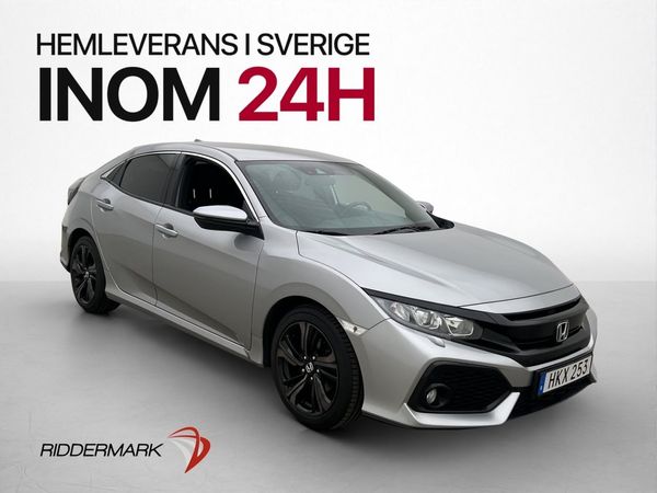 Honda Civic 1.0 126hk Elegance Kamera Navi Adp-Farthållare - 2018
