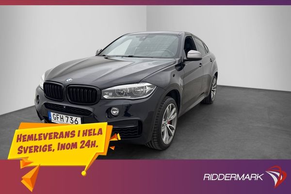 BMW X6 M50d 381hk Innovation Pano H/K 360 Värmare Drag - 2015