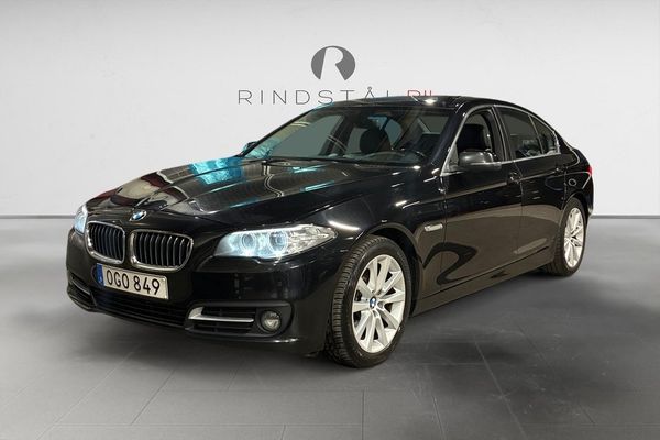 BMW 520 d 190 HK AUT DRAG PDC D-VÄRM FARTHÅLLARE SKINN 0.37L/MIL - 2016