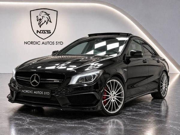 Mercedes CLA45 AMG 4MATIC Coupé / Skalstolar / Pano Dynamic / H&K - 2016
