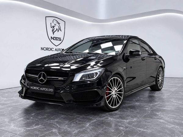 Mercedes CLA45 AMG 4MATIC Coupé / Skalstolar / Pano Dynamic / H&K - 2016