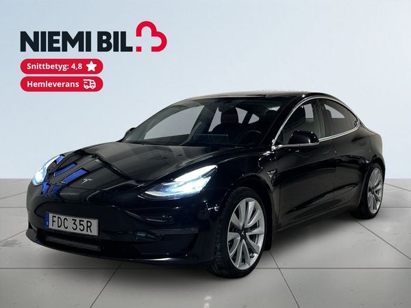 Tesla Model 3 Long Range AWD Drag Pano Pvärm Kamera GPS Skinn SoV - 2020