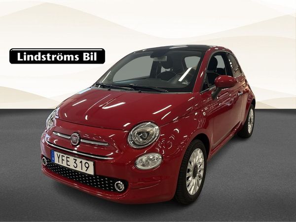 Fiat 500 Lounge 1.2 69hk S&V-Hjul Pano - 2018