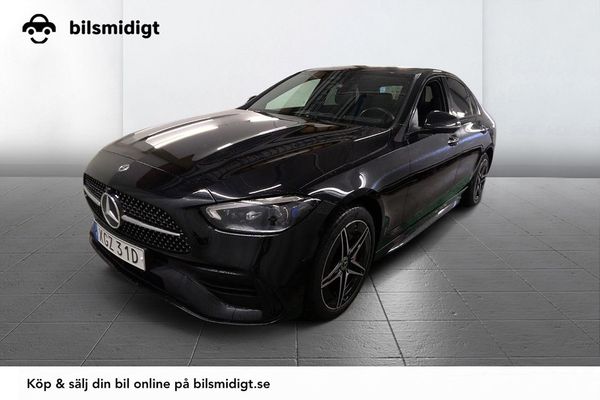 Mercedes C400 4M AMG Drag Navi Burmester MOMS 381hk - 2023