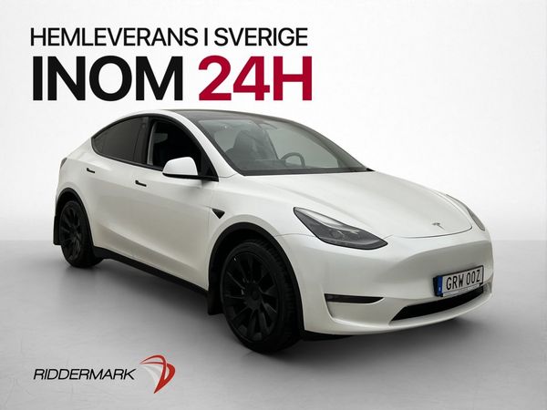 Tesla Model Y Long Range AWD Svensksåld Panorama Dragkrok - 2023
