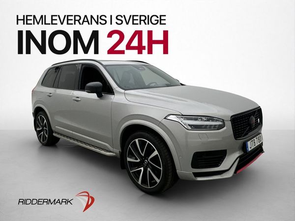 Volvo XC90 T8 AWD Ultimate Dark 7-sits Pano B&W 360° Drag - 2023