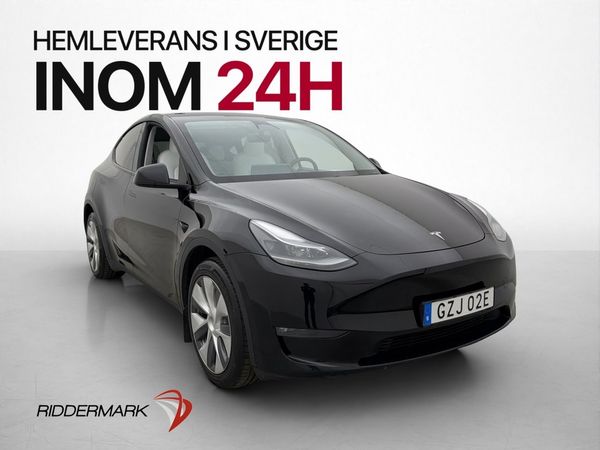 Tesla Model Y Long Range AWD Dragkrok Ljus-interiör MOMS - 2023
