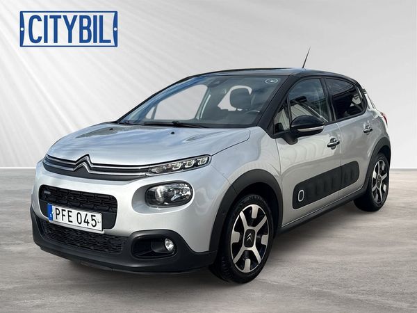 Citroen C3 1.2 PureTech 82hk Euro 6 Ny kamrem Panoramaglastak - 2017