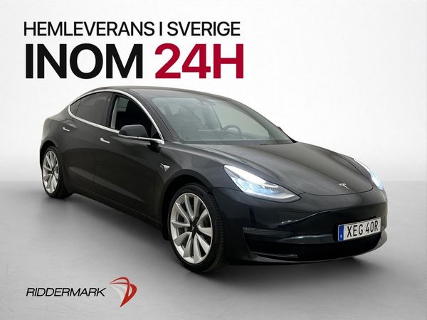 Tesla Model 3 RWD 287hk Long Range Autopilot Pano Svensksåld - 2019