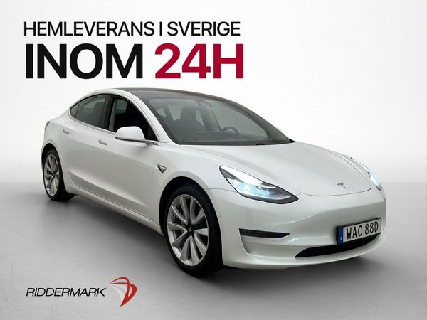 Tesla Model 3 Long Range AWD Drag Autopilot Pano Få-Brukare - 2020