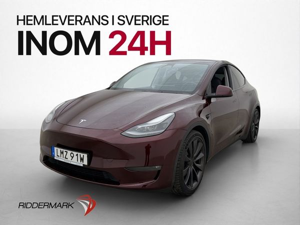 Tesla Model Y Performance Pano Kamera Värmepump Drag MOMS - 2024