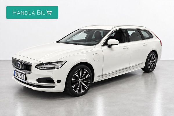 Volvo V90 Recharge T6 AWD Advanced Värmare Skinn H/K Drag SoV - 2021