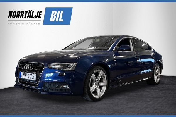 Audi A5 SPORTBACK 2.0 190 HK S-LINE QUATTRO D-VÄRM KAMREM BYTT - 2016