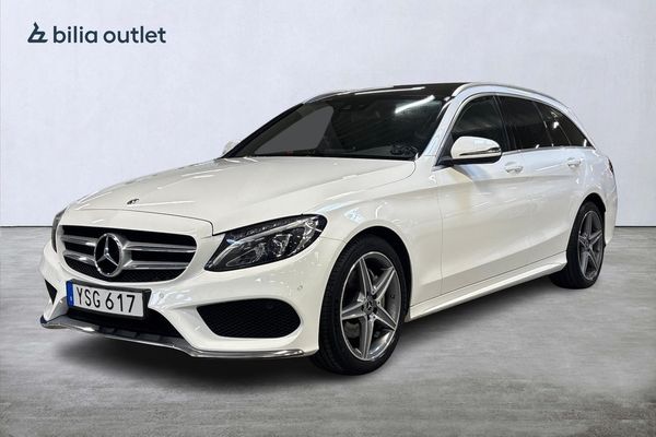 Mercedes C200 T 4MATIC AMG 184hk Panorama Drag P-värm Backkamera - 2018