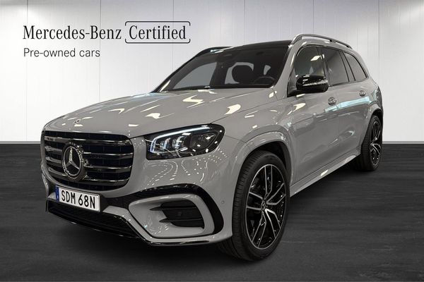 Mercedes GLS580 4MATIC AMG 7-sits Drag Airmatic Pano Burmester HUD - 2025