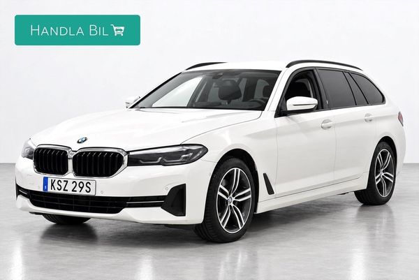 BMW 520 d Touring Cockpit P-värm Skinn Hifi Navi Dragkrok - 2021