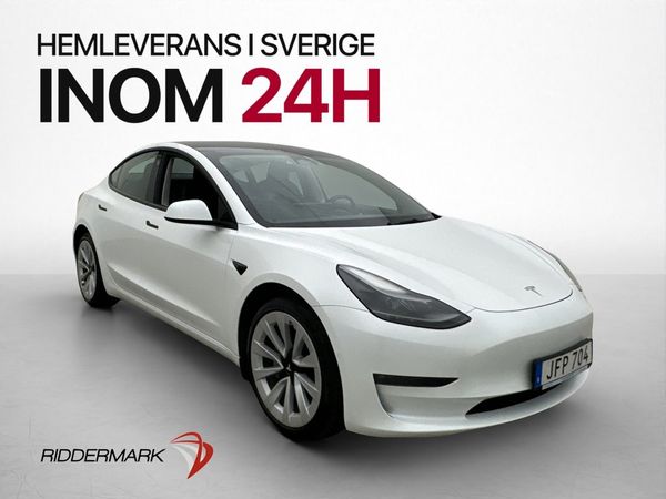 Tesla Model 3 Long Range AWD Värmare Panorama Kamera - 2022