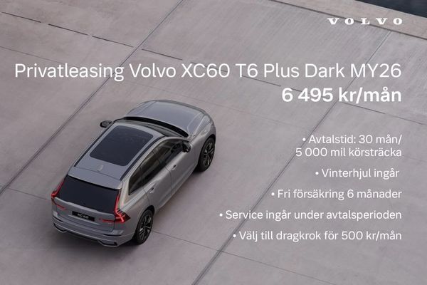 Volvo XC60 T6 Plus Dark Nordic Edition PL 6495kr Harman/K... - 2026