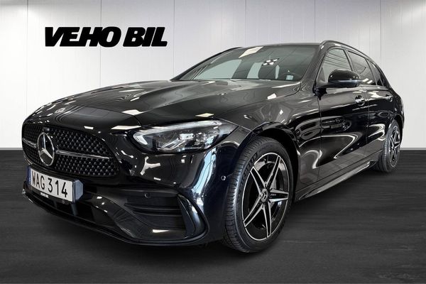Mercedes C300 e T e 9G-Tronic AMG Line, Drag, Burmester, Värmare - 2023
