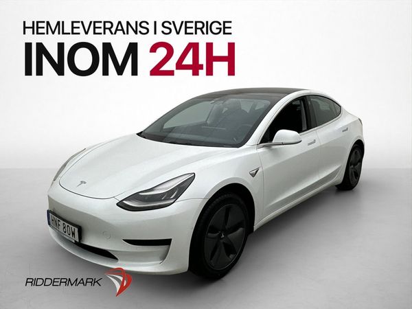 Tesla Model 3 Standard Range Plus Skinn Pano Dragkrok 325hk - 2020