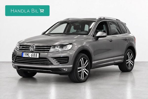 Volkswagen Touareg 3.0 V6 TDI 4M R-line D-värm Skinn B-kam Drag SoV - 2017