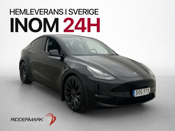 Tesla Model Y Performance 534hk Autopilot Kamera Dragkrok - 2024
