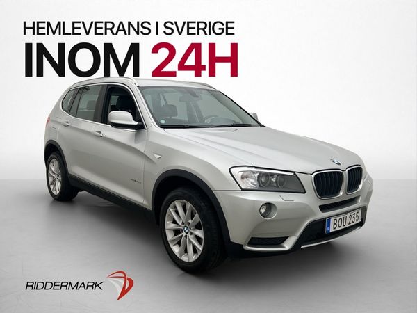 BMW X3 xDrive20d 184hk Drag P-sensorer Navi Farthållare - 2014