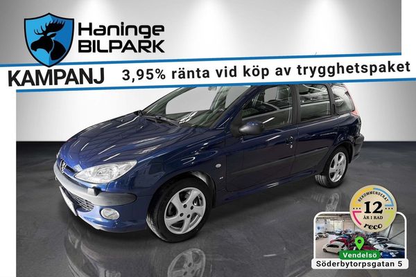 Peugeot 206 SW 1.6 XS SUPERDEAL FR 3.95% / LÅGMILAD / 1 ÄGARE - 2003
