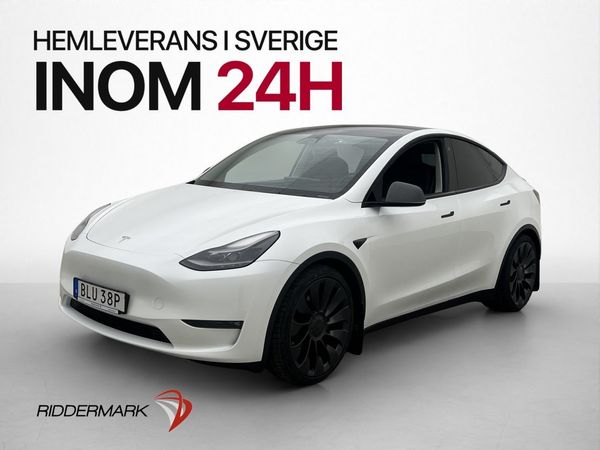 Tesla Model Y Performance AWD Svenksåld Dragkrok Pano - 2023