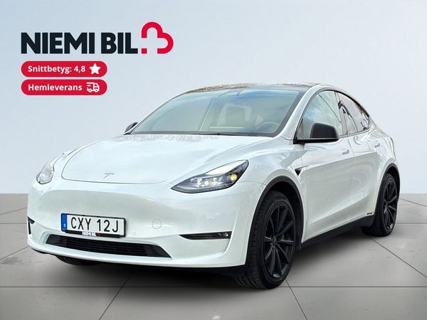 Tesla Model Y Long Range AWD Navi/Elstol/Pano/SoV-Däck/360/Rattvärm - 2021