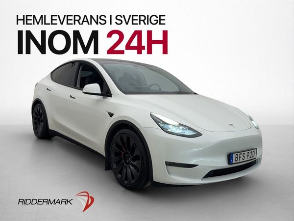 Tesla Model Y Performance AWD Pano Drag Kamera Skinn AP MOMS - 2023