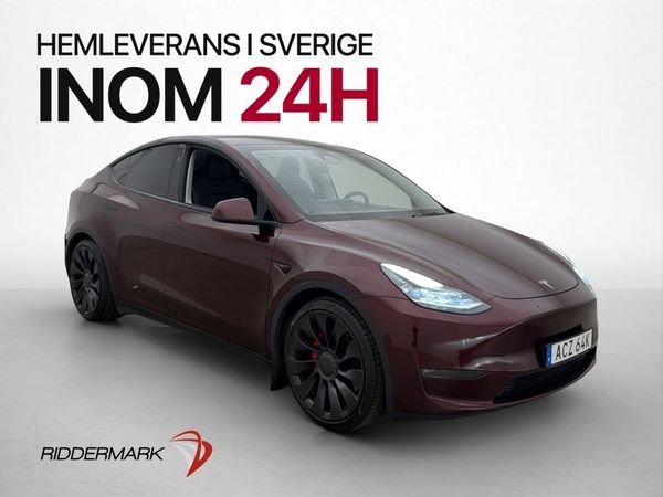 Tesla Model Y Performance AWD Dragkrok Autopilot Pano MOMS - 2024