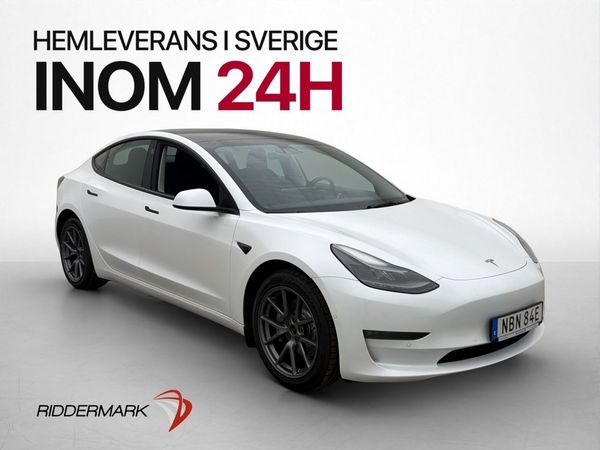 Tesla Model 3 Long Range AWD Autopilot Pano Navi Svensksåld - 2022