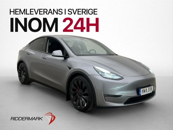 Tesla Model Y Performance AWD Drag AP Skinn Svensksåld MOMS - 2023