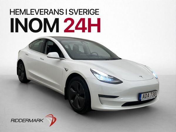 Tesla Model 3 Long Range AWD 440hk Autopilot Kamera Sv-Såld - 2019