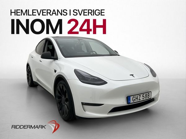 Tesla Model Y Performance 534hk Pano Värmepump Kamera Drag - 2022