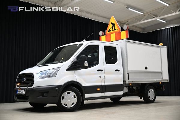 Ford Transit 350 170HK Dubbelhytt|6-Sits|Servicebil|Kåpa|Moms|SeUTR! - 2017