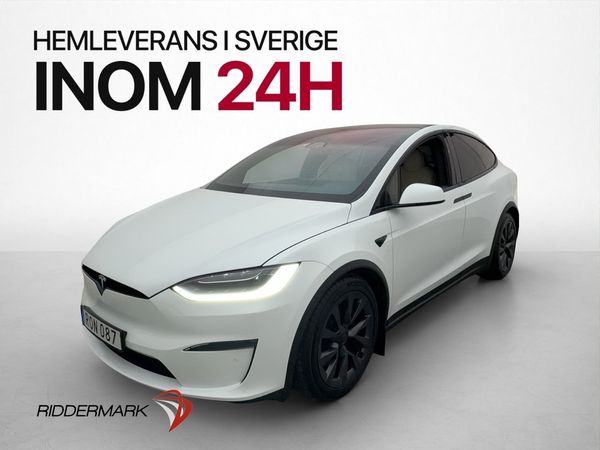 Tesla Model X Plaid 6 Sits Uppgraderad AP Luftfjäd Yoke Drag - 2023