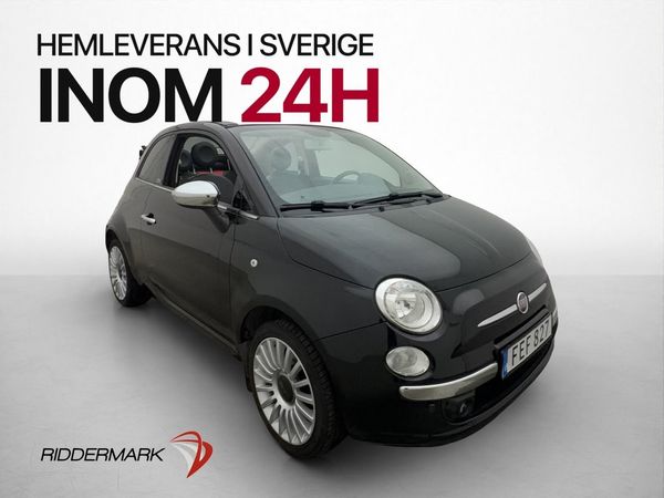 Fiat 500 C 69hk Lounge M-Värmare P-Sensorer Skinn Dragkrok - 2014