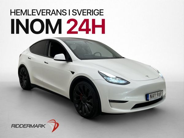 Tesla Model Y Performance Autopilot Värmepump Dragkrok MOMS - 2024